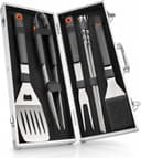 Curry Master Grillbesteck Metallkoffer 10-teilig
