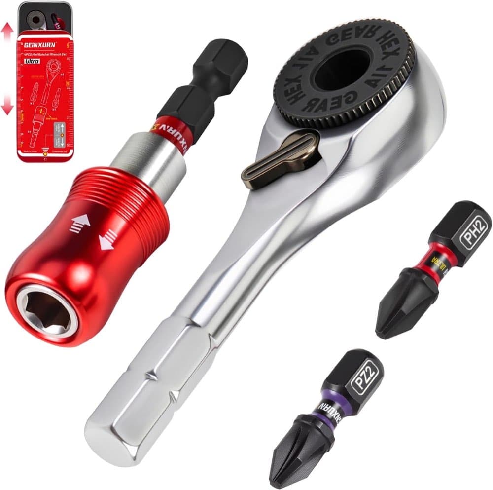 GEINXURN Mini-Ratsche-Set 72 Zähne