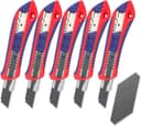WORKPRO 5× Cuttermesser 18 mm + 20 Klingen
