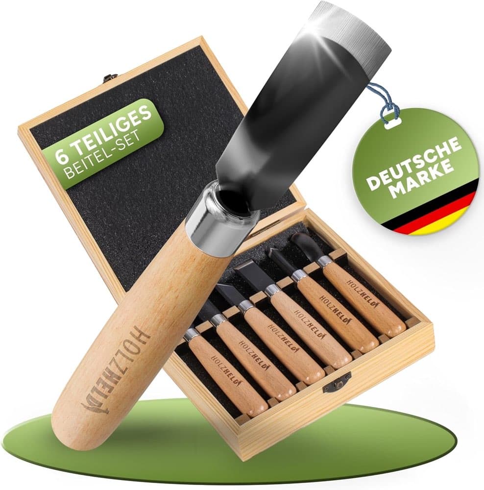 HOLZHELD 6-teiliges Stechbeitel-Set