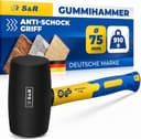 S&R Gummihammer schwarz Ø75 mm 910 g