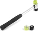 QWORK Mini-Doppelkopf 25 mm mit Ersatz