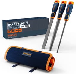 PRESCH Presch Holzraspel-Set 3-teilig mit Rolltasche