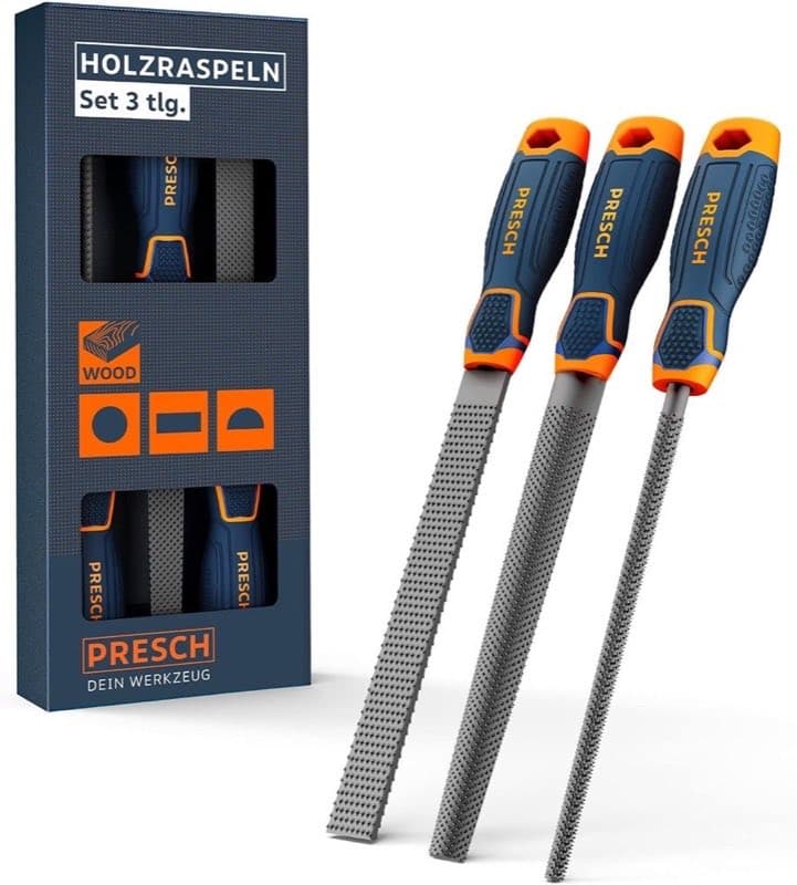 Presch Holzraspel-Set 3-teilig Hieb 2