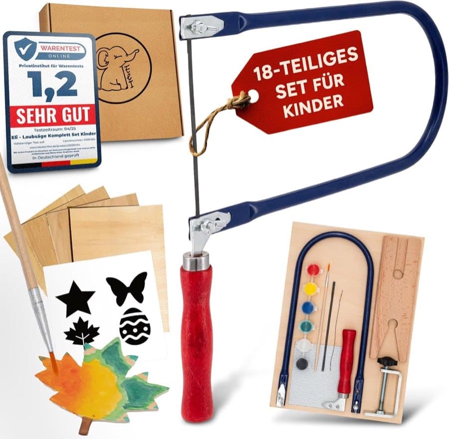 Eli Laubsäge Komplett-Set für Kinder