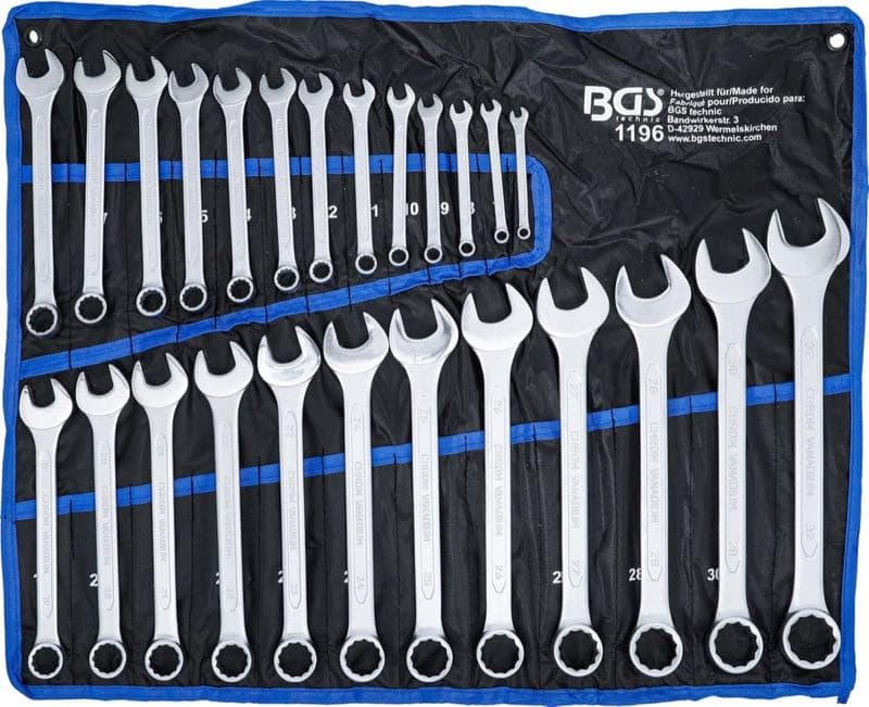 BGS 1196 Ringmaul 25-tlg. 6–32 mm