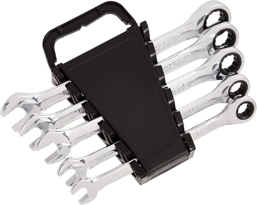 Amazon Basics Ratschenschlüssel-Set 5tlg. 10–15 mm