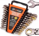 Qnkaa Flex-Ratschenschlüssel-Set 12tlg. 8–19 mm