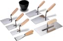 Colorus Stuckateur-Set 8-teilig Edelstahl Holz