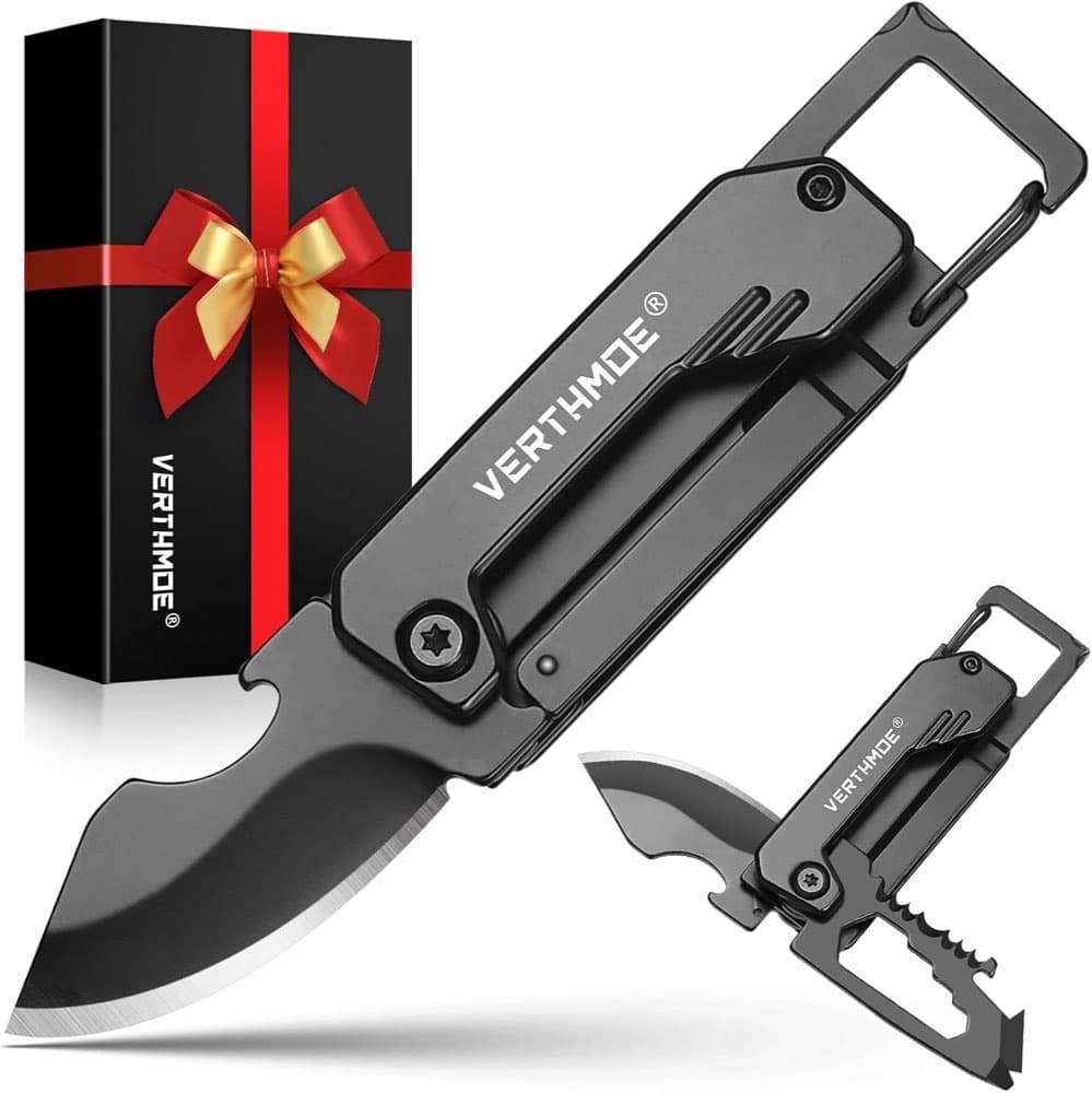 VERTHMOE Klappmesser-Multitool Schlüsselanhänger