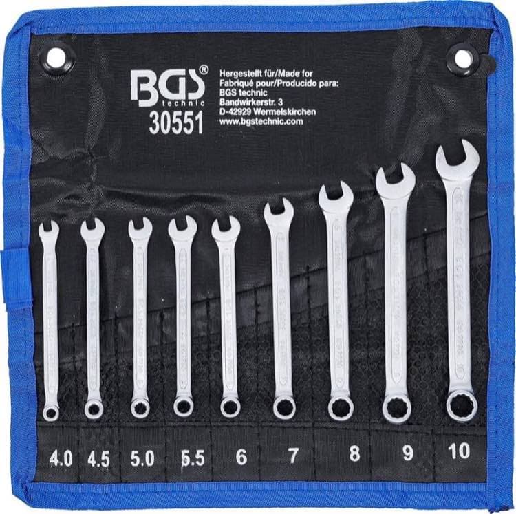 BGS 30551 Ringmaul 9-tlg. SW 4–10 mm