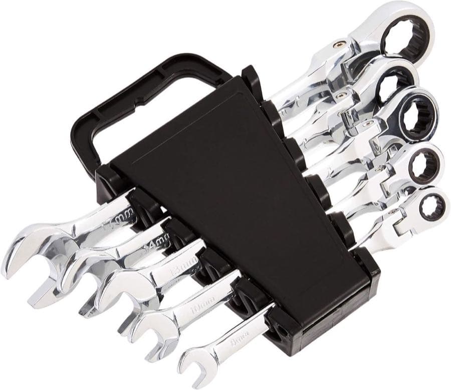 Amazon Basics Flex-Ratschenschlüssel Set 5-tlg.