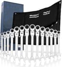 HASKYY Gelenk-Ratschenschlüssel Set 14-tlg. 8–22 mm