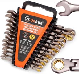 Qnkaa Qnkaa Flex-Ratschenschlüssel Set 12-tlg. 8–19 mm