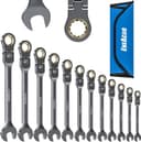 ENEACRO Gelenk-Ratschenschlüssel Set 12-tlg. 8–19 mm