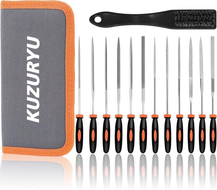KUZURYU Nadelfeilen-Set mit Bürste