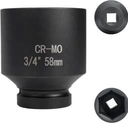 Flewdart Flewdart Stecknuss 58 mm 3/4" Cr-Mo