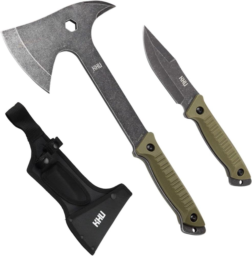 KHU Camping-Axt + Messer Set 07A