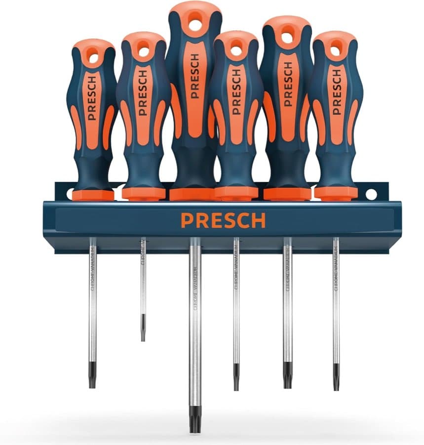 Presch Torx-Set 6-teilig mit Wandhalterung