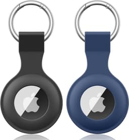 Wanme Wanme Silikon AirTag-Hülle 2er Schwarz/Marineblau