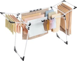 SONGMICS SONGMICS Flügelwäscheständer 18 m mit Sockenhalter