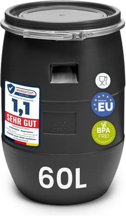 Garronda Garronda 60 L Weithalsfass schwarz