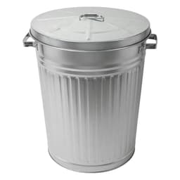 Spetebo Zink-Abfalleimer 55 l mit Deckel