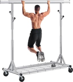 Gewudraw Gewudraw Schwerlast Kleiderständer Chrom 285 kg