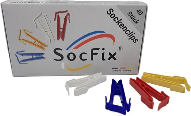SocFix Sockenklammern 40 Stück Made in Germany
