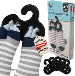 Woitra Sockenwächter 20 Stück schwarz