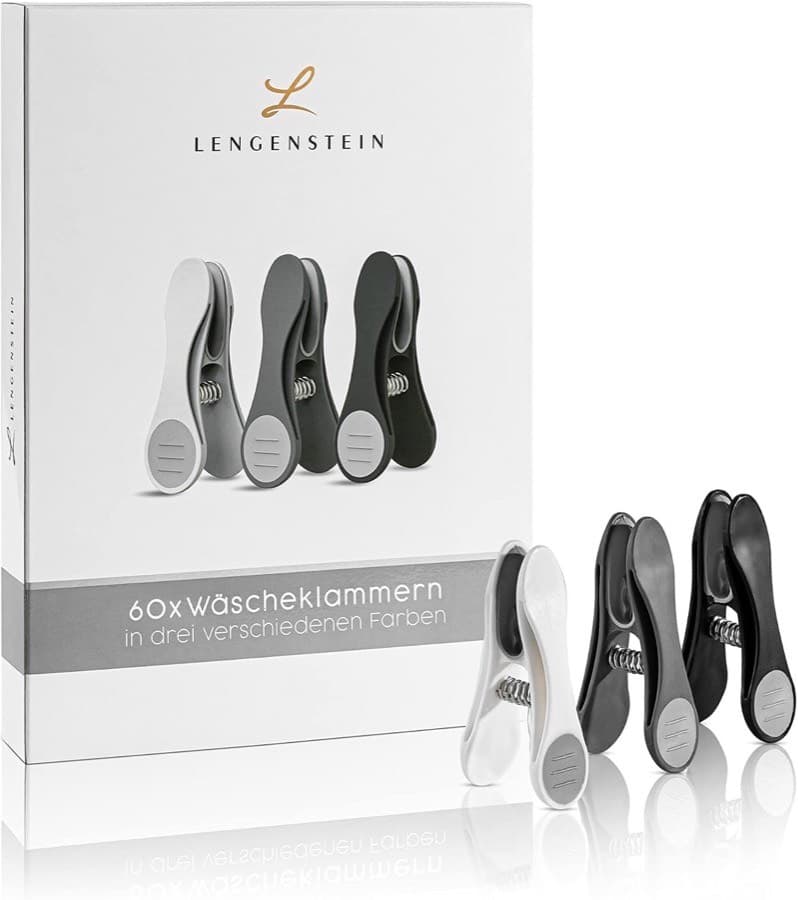 Lengenstein Soft-Grip 60 Stück grau/weiß/schwarz