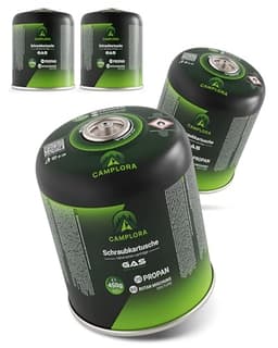 CAMPLORA 4× 450 g Schraubkartuschen EN417