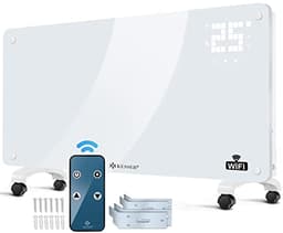 KESSER Glaskonvektor 2500 W WiFi Weiß