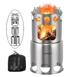 Lixada Mini-Holzvergaser mit Nachlegeöffnung