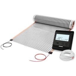 infrarot-fussboden-de 12V Heizfolie 1 m inkl. M3-Thermostat