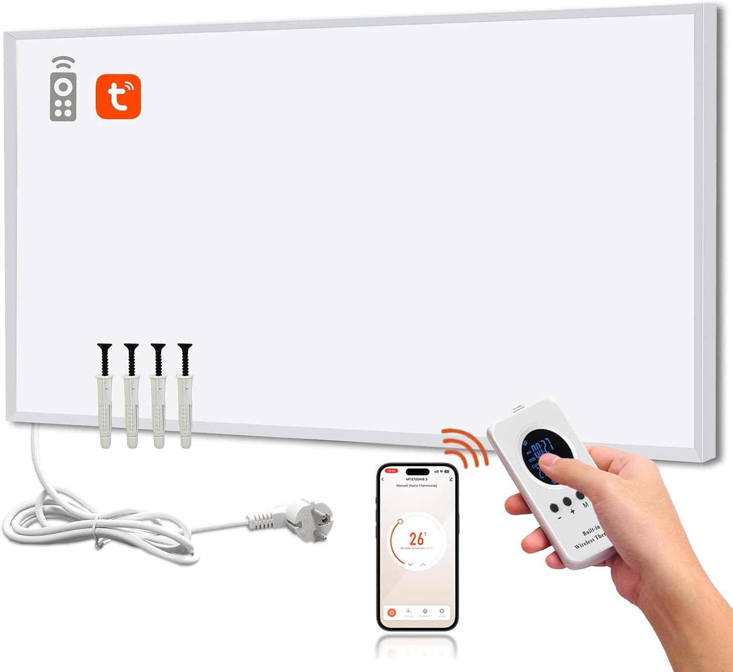 Hocosyme 1000 W Smart Wandheizung