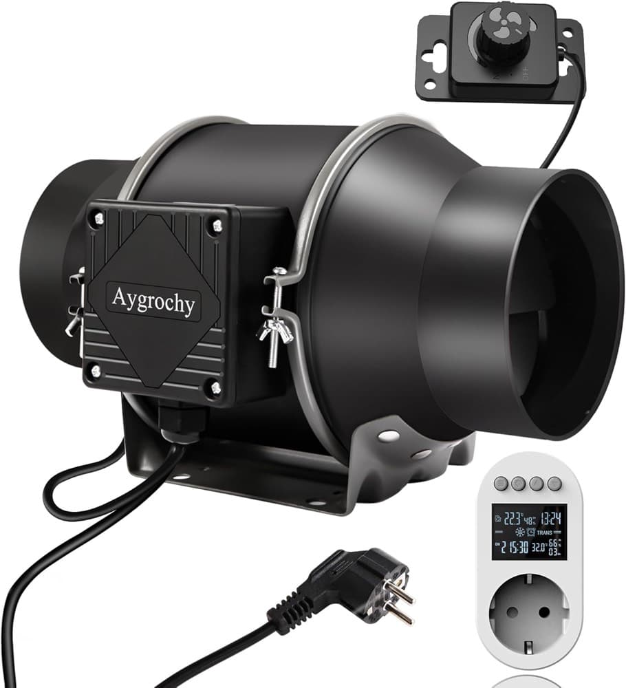 Aygrochy EUT150-MS Rohrventilator 150 mm Smart