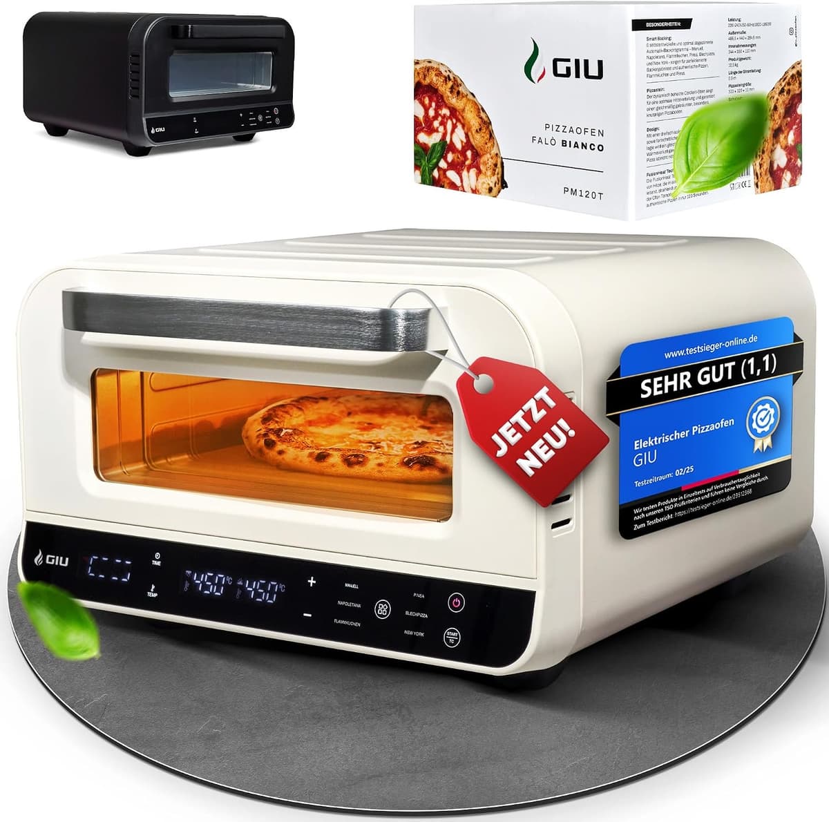 GIU Pizzaofen Falò bis 450°C 1700W