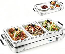 GOPLUS GOPLUS Buffetwärmer 8 L 450 W 2-in-1