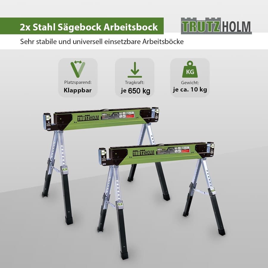 TRUTZHOLM Arbeitsbock-Set 650/1300 kg