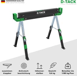 D-TACK D-TACK Arbeitsbock Multifunktion 2er