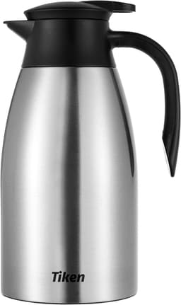 Tiken Tiken Thermoskanne 2 l Silber