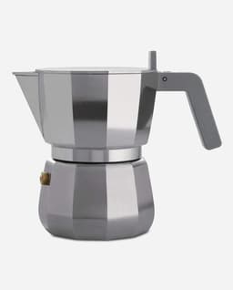 Alessi Alessi DC06/3 Moka Espressokocher Aluminium grau 3 Tassen