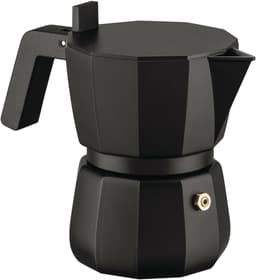 Alessi Moka DC06/3 B Espressokocher Aluminium schwarz 3 Tassen