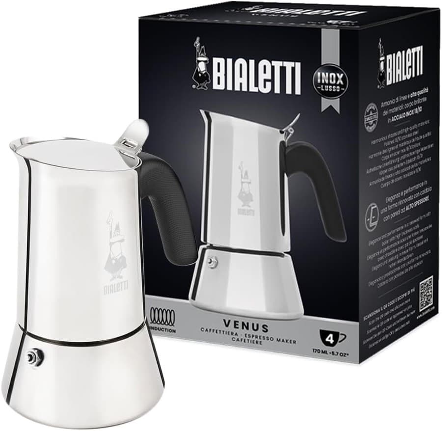 Bialetti Venus Induction 4 Tassen 170 ml Edelstahl