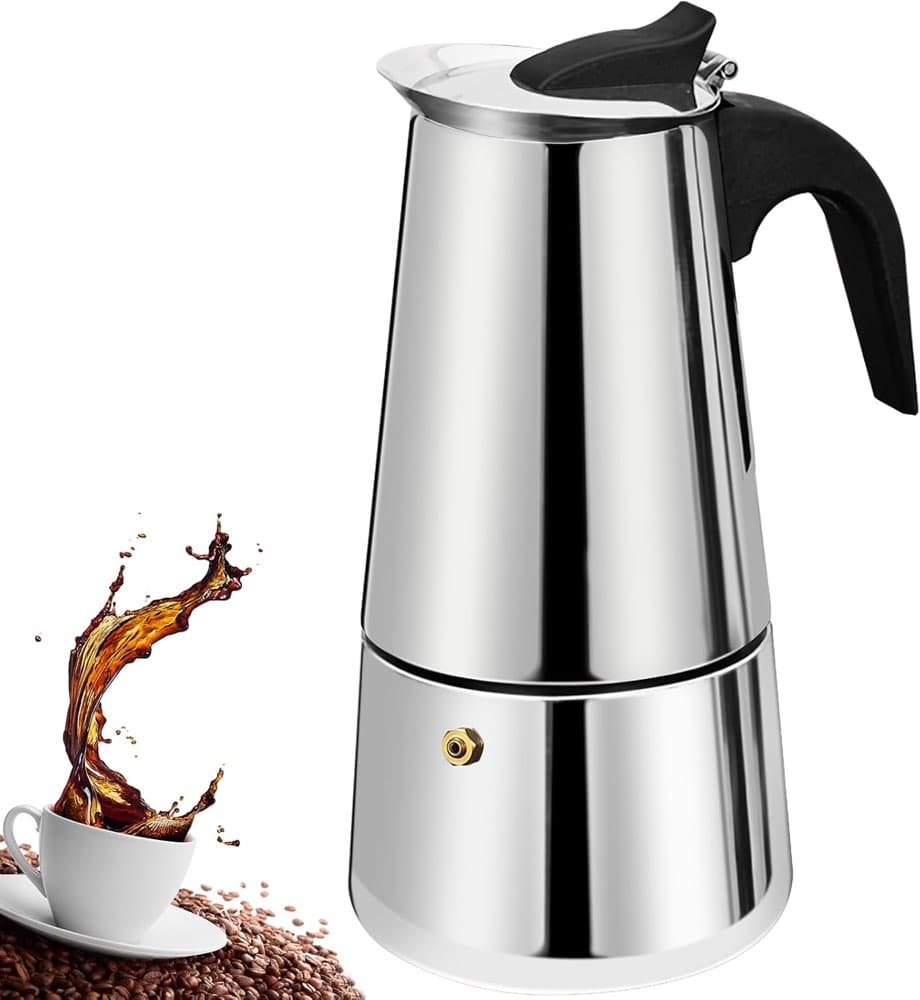 DITOSH Espressokocher 6 Tassen 300 ml Edelstahl