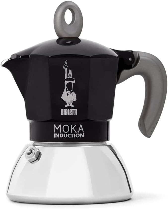 Bialetti Moka Induction 2 Tassen 100 ml Schwarz