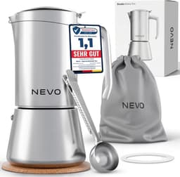 NEVO Studio Espressokocher Induktion 6 Tassen 300 ml
