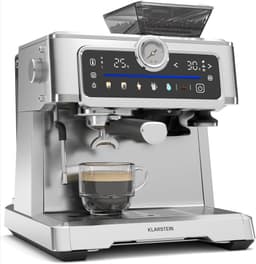 Klarstein Klarstein GrandPresso Touch Siebträgermaschine mit Mahlwerk