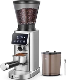 AMZCHEF Kegelmühle 48 Stufen Siebträger